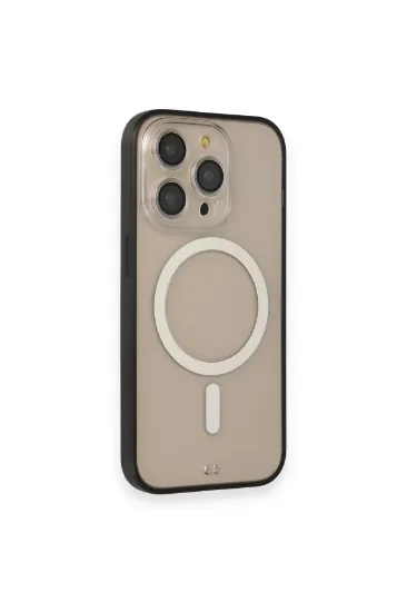 Newface iPhone 13 Pro Max Kılıf Grand Magneticsafe Kapak - Siyah resmi