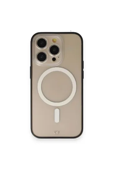 Newface iPhone 13 Pro Max Kılıf Grand Magneticsafe Kapak - Siyah resmi