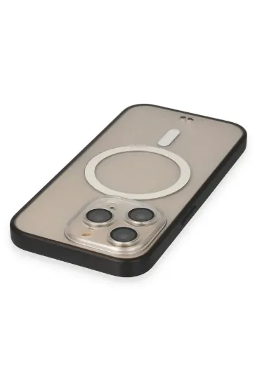 Newface iPhone 13 Pro Max Kılıf Grand Magneticsafe Kapak - Siyah resmi