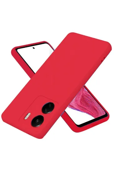 Newface Xiaomi Redmi 13C Kılıf First Silikon - Kırmızı resmi
