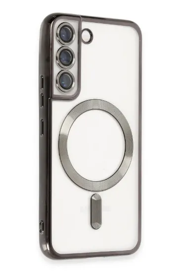 Newface Samsung Galaxy S22 Kılıf Kross Magneticsafe Kapak - Siyah resmi