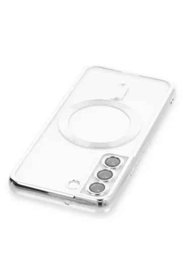 Newface Samsung Galaxy S22 Kılıf Kross Magneticsafe Kapak - Gümüş resmi
