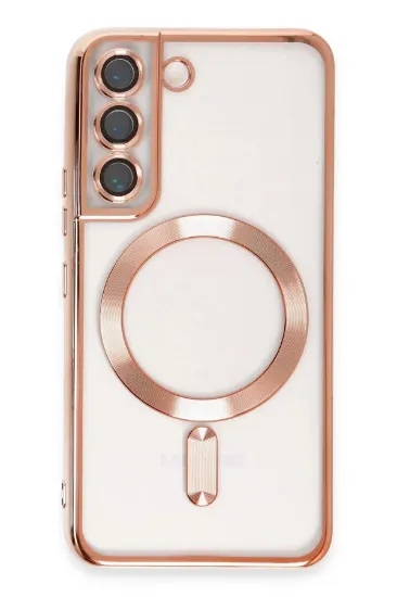 Newface Samsung Galaxy S22 Kılıf Kross Magneticsafe Kapak - Rose resmi