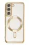 Newface Samsung Galaxy S22 Kılıf Kross Magneticsafe Kapak - Gold resmi