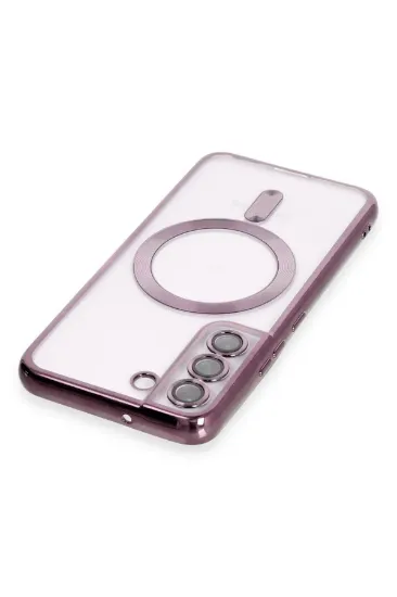 Newface Samsung Galaxy S22 Kılıf Kross Magneticsafe Kapak - Mor resmi