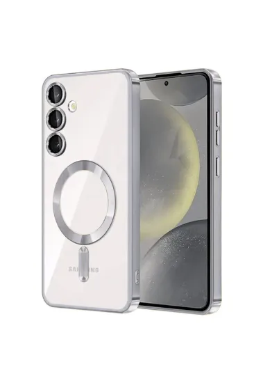 Newface Samsung Galaxy S23 Plus Kılıf Kross Magneticsafe Kapak - Gümüş resmi