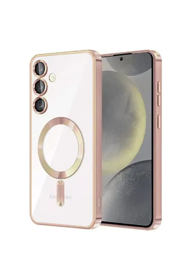 Newface Samsung Galaxy S23 Plus Kılıf Kross Magneticsafe Kapak - Rose resmi