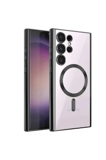 Newface Samsung Galaxy S23 Ultra Kılıf Kross Magneticsafe Kapak - Siyah resmi
