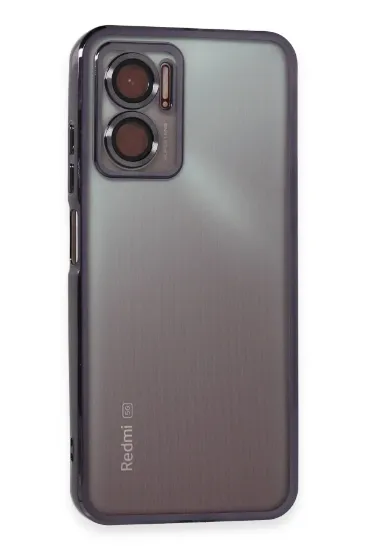Newface Xiaomi Redmi 10 5G Kılıf Razer Lensli Silikon - Mor resmi