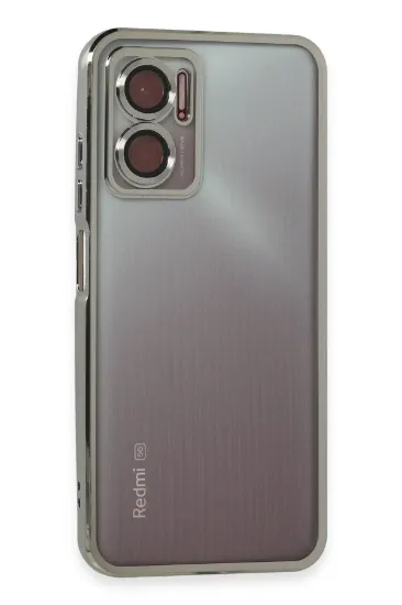 Newface Xiaomi Redmi 10 5G Kılıf Razer Lensli Silikon - Gümüş resmi