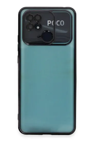 Newface Xiaomi Redmi 10C Kılıf Razer Lensli Silikon - Siyah resmi