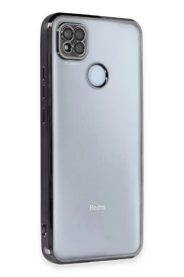 Newface Xiaomi Redmi 9C Kılıf Razer Lensli Silikon - Siyah resmi