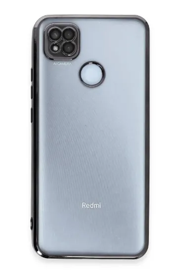 Newface Xiaomi Redmi 9C Kılıf Razer Lensli Silikon - Siyah resmi