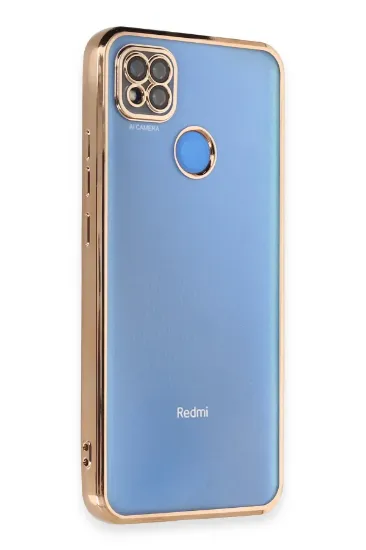 Newface Xiaomi Redmi 9C Kılıf Razer Lensli Silikon - Gold resmi