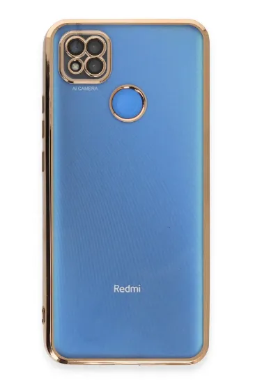 Newface Xiaomi Redmi 9C Kılıf Razer Lensli Silikon - Gold resmi