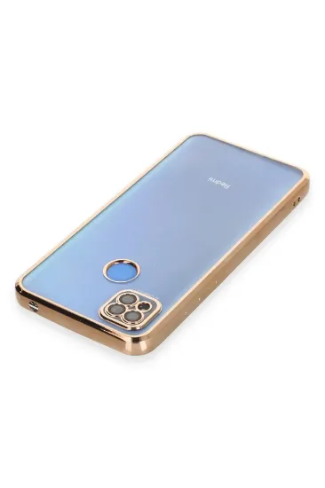 Newface Xiaomi Redmi 9C Kılıf Razer Lensli Silikon - Gold resmi