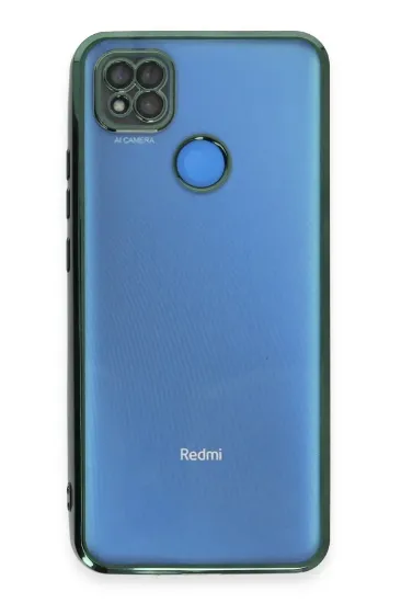 Newface Xiaomi Redmi 9C Kılıf Razer Lensli Silikon - Yeşil resmi