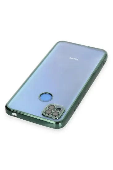 Newface Xiaomi Redmi 9C Kılıf Razer Lensli Silikon - Yeşil resmi