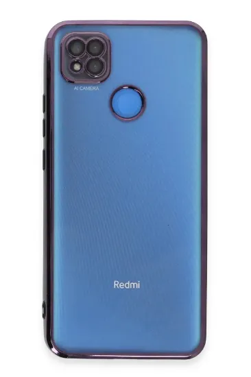Newface Xiaomi Redmi 9C Kılıf Razer Lensli Silikon - Mor resmi