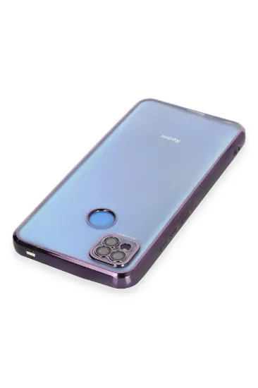 Newface Xiaomi Redmi 9C Kılıf Razer Lensli Silikon - Mor resmi