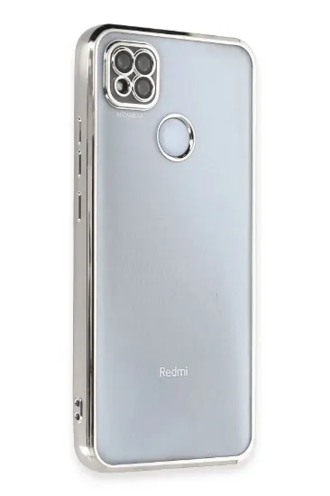 Newface Xiaomi Redmi 9C Kılıf Razer Lensli Silikon - Gümüş resmi