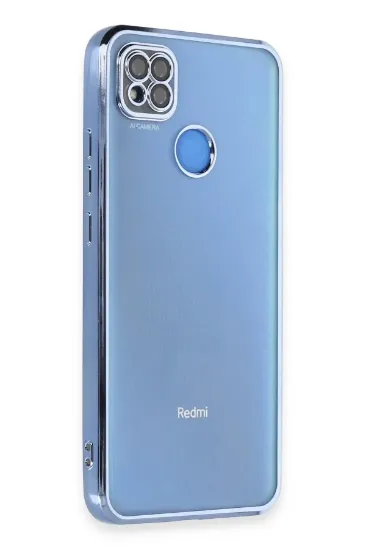 Newface Xiaomi Redmi 9C Kılıf Razer Lensli Silikon - Açık Mavi resmi