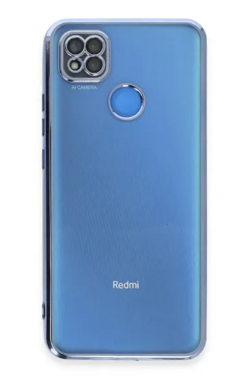 Newface Xiaomi Redmi 9C Kılıf Razer Lensli Silikon - Açık Mavi resmi
