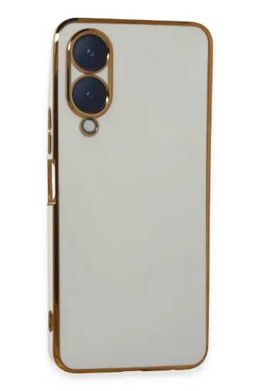 Newface Vivo Y17S Kılıf Volet Silikon - Beyaz resmi