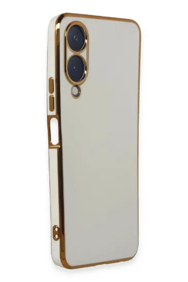 Newface Vivo Y17S Kılıf Volet Silikon - Beyaz resmi
