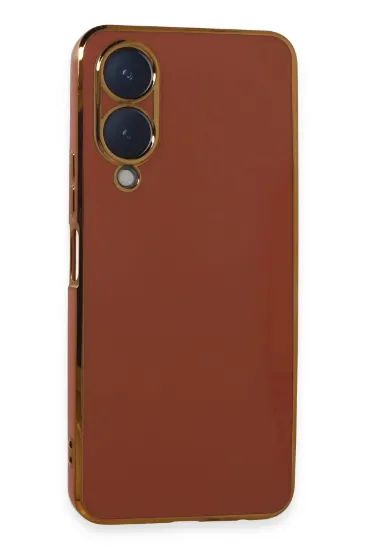 Newface Vivo Y17S Kılıf Volet Silikon - Kırmızı resmi