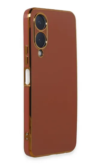 Newface Vivo Y17S Kılıf Volet Silikon - Kırmızı resmi