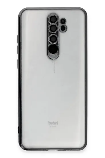 Newface Xiaomi Redmi Note 8 Pro Kılıf Razer Lensli Silikon - Siyah resmi