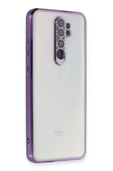 Newface Xiaomi Redmi Note 8 Pro Kılıf Razer Lensli Silikon - Mor resmi