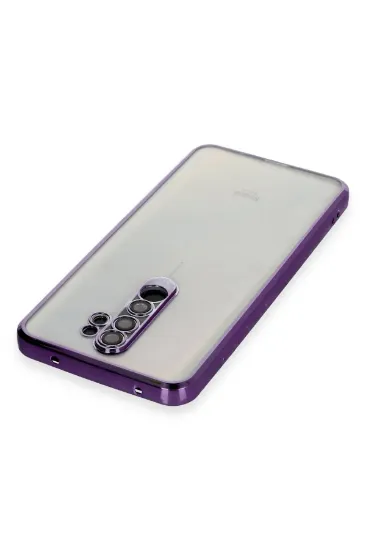 Newface Xiaomi Redmi Note 8 Pro Kılıf Razer Lensli Silikon - Mor resmi