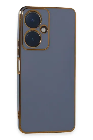 Newface Vivo Y27 Kılıf Volet Silikon - Mavi resmi