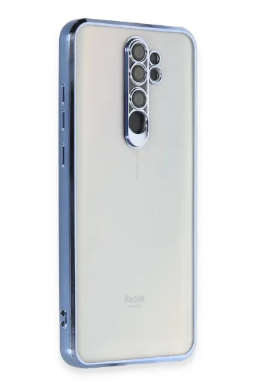 Newface Xiaomi Redmi Note 8 Pro Kılıf Razer Lensli Silikon - Açık Mavi resmi