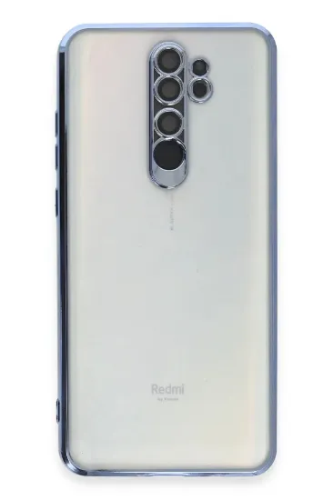 Newface Xiaomi Redmi Note 8 Pro Kılıf Razer Lensli Silikon - Açık Mavi resmi