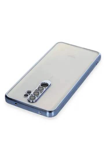 Newface Xiaomi Redmi Note 8 Pro Kılıf Razer Lensli Silikon - Açık Mavi resmi