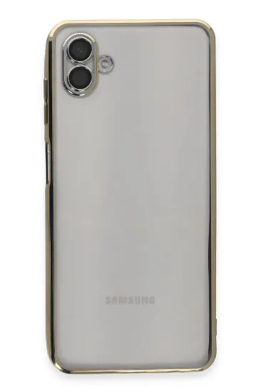 Newface Samsung Galaxy A04 Kılıf Razer Lensli Silikon - Gold resmi