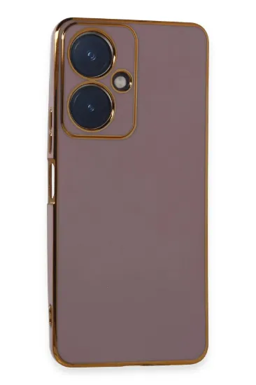 Newface Vivo Y27 Kılıf Volet Silikon - Mor resmi