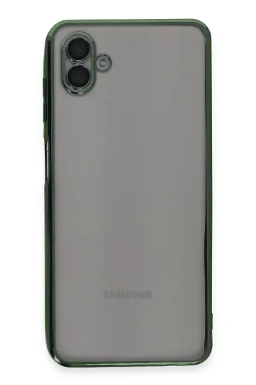 Newface Samsung Galaxy A04 Kılıf Razer Lensli Silikon - Yeşil resmi