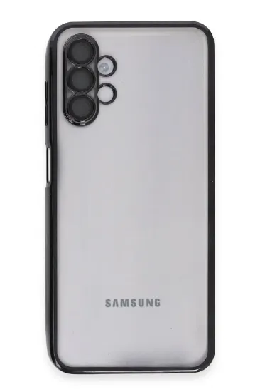 Newface Samsung Galaxy A04S Kılıf Razer Lensli Silikon - Siyah resmi