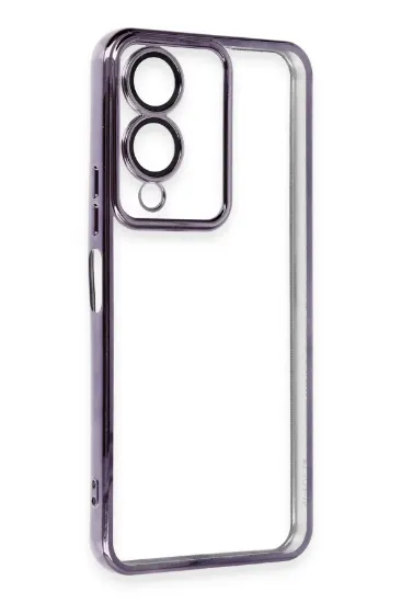 Newface Vivo Y17S Kılıf Razer Lensli Silikon - Mor resmi