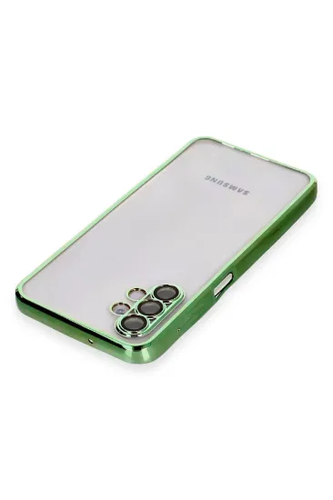 Newface Samsung Galaxy A04S Kılıf Razer Lensli Silikon - Yeşil resmi