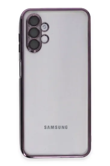 Newface Samsung Galaxy A04S Kılıf Razer Lensli Silikon - Mor resmi
