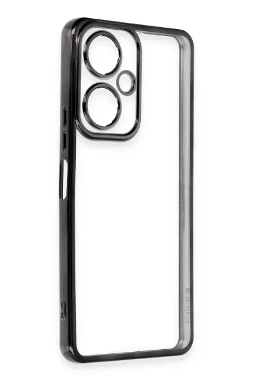 Newface Vivo Y27 Kılıf Razer Lensli Silikon - Siyah resmi