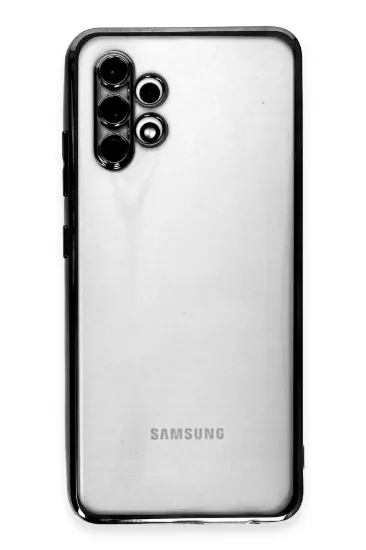 Newface Samsung Galaxy A32 Kılıf Razer Lensli Silikon - Siyah resmi