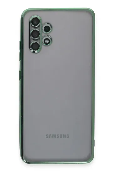Newface Samsung Galaxy A32 Kılıf Razer Lensli Silikon - Yeşil resmi