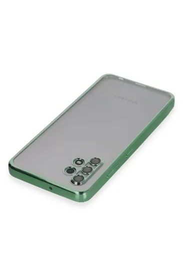 Newface Samsung Galaxy A32 Kılıf Razer Lensli Silikon - Yeşil resmi