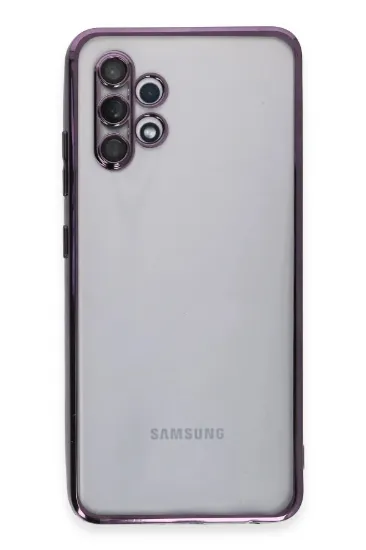 Newface Samsung Galaxy A32 Kılıf Razer Lensli Silikon - Mor resmi